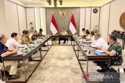 Prabowo sempat pimpin ratas di Lanud Halim sebelum bertolak ke Australia