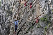 Pembukaan Indonesia Climbing Festival di Tebing 125 Citatah
