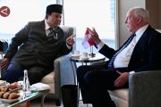 Presiden jumpai Paul Keating di sela-sela kunjungan kenegaraan