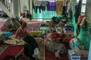 Pengungsi korban bencana di Tanah Datar