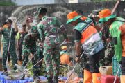 HUT Kodam Jaya, Jakut bersih-bersih waduk dan sungai