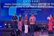 Depok raih penghargaan NTPD 112 terbaik dari Kemkomdigi