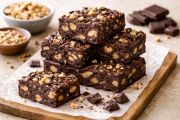Resep membuat camilan sehat brownies tempe vegan