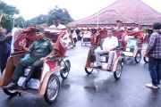 Mengayuh tak seberat dulu, 100 becak listrik hadir di Purbalingga