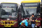 FOTO - Layanan bus Trans Mamminasata berhenti beroperasi