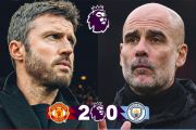 Michael Carrick tak ingin terbawa euforia usai MU kalahkan Man City