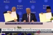 Di samping Trump, Prabowo Ikut Tandatangani Piagam Dewan Perdamaian