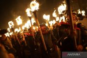 Spektakuler! Festival Viking Up Helly Aa kembali digelar di di Kepulauan Shetland