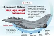 3 pesawat Rafale siap jaga langit Indonesia