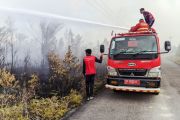 Personel gabungan di Natuna padamkan karhutla 100 hektare di Batubi