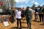 Kasum TNI pantau progres pembangunan 245 huntara di Tapanuli Selatan