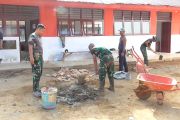 Satgas Gulbencal TNI pulihkan sekolah terdampak bencana di Tukka