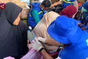 TCK jemput bola, cek kesehatan ibu hamil di pengungsian Aceh Tamiang