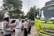 Polresta Bandarlampung lakukan "ramp check" pada kendaraan angkutan