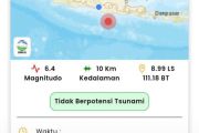 Gempa magnitudo 6,4 mengguncang Pacitan