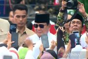 Prabowo hadiri Mujahadah Kubro NU di Malang, disambut ribuan nahdiyin