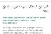 Doa menyambut Ramadhan, banyak diamalkan umat Muslim
