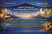 Jadwal Imsakiyah Puasa Ramadhan 1447 H/2026 Kota Surabaya