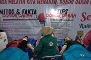PMI membuka gerai donor darah Ramadhan di Masjid Almarkaz Makassar