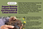 Dugaan Material Letusan Gunung Api Ditemukan di Lokasi Sinkhole
