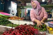 Harga bawang merah Rp44.750/kg, cabai rawit Rp75.550/kg Jumat pagi ini