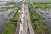 Perbaikan jalan tol Palembang-Kayu Agung