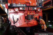 Perawatan lokomotif dan gerbong kereta jelang arus mudik Lebaran 2026
