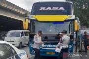 Beroperasi di terminal bayangan, lima bus AKAP di Jakbar ditilang