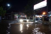 Banjir di Kota Bandarlampung akibat hujan deras