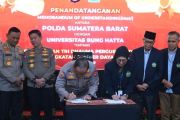 Polda Sumatera Barat - Universitas Bung Hatta jalin kerja sama bidang pendidikan