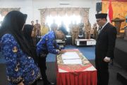 Ratusan pejabat administrator, pengawas dan kepala puskesmas dilantik, Sekda:Telah melalui mekanisme di BKN