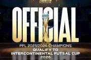 Juara PFL bakal tampil dalam Intercontinental Futsal Cup