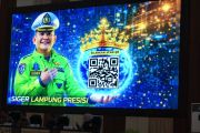 Polda Lampung hadirkan Siger Lampung untuk pantau situasi jalan selama Lebaran