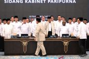 Prabowo minta jajaran kabinet beri contoh tak gelar "open house" mewah