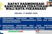 Kemenkum Riau Harmonisasikan Ranperwako Pekanbaru, Dorong Tata Kelola Air dan PAUD Holistik yang Berkelanjutan