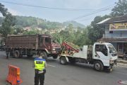 Polisi sebut satu pemudik tewas dalam kecelakaan truk sapi di Nagreg