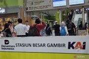 17.231 pemudik berangkat dari Stasiun Gambir pada Jumat