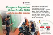 Program Angkutan Motor Gratis 2026 untuk mudik aman