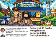 Sebanyak 71 Posko Pengamanan Lebaran 2026 Disiapkan Polda Sumbar