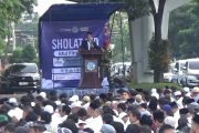 Shalat Id di Tugu Pahlawan Surabaya serukan ikhtiar dan toleransi