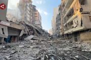 Serangan bertubi Israel sisakan kerusakan parah di pinggiran Beirut