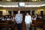 Wakapolres Jakbar tinjau perayaan Misa Kamis Putih di sejumlah gereja