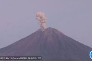 Semeru erupsi sembilan kali dengan tinggi letusan hingga 1.000 meter