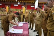 Wako Pariaman ikat jajarannya dengan perjanjian kinerja akselerasi pencapaian target pembangunan daerah