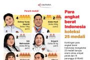 Para angkat berat Indonesia koleksi 25 medali