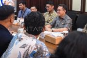 Kunjungan Menteri Perdagangan di Kantor Berita ANTARA