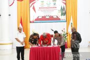Pemkab Mimika teken MoU dengan Kejari dan Polres