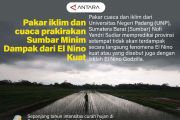 Pakar iklim dan cuaca prakirakan Sumbar Minim Dampak dari El Nino Kuat