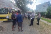 Polres Jayapura sosialisasi keselamatan berlalu lintas bagi sopir truk