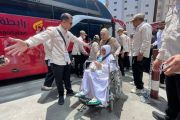Kloter pertama jamaah calon haji Indonesia tiba di Makkah